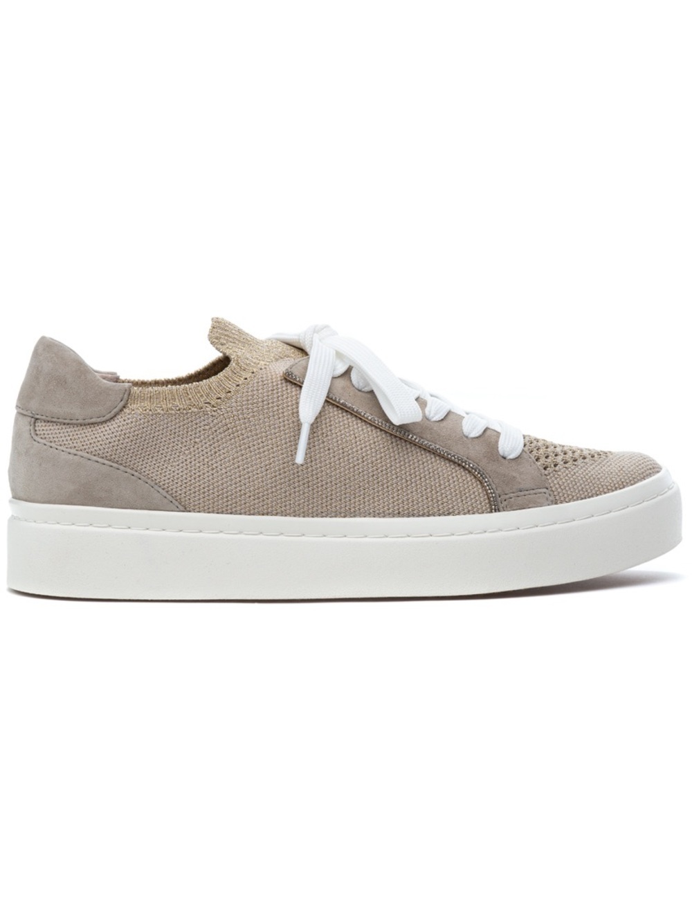 VANELi Sport Yaqira Metallic Knit Suede Platform Sneakers Light Taupe - Size 9.5 - Picture 9 of 9